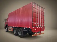 HOWO 371 6x4 Box Truck (Van Truck) – Rear three-quarter view