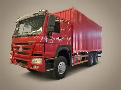 HOWO 371 6x4 Box Truck (Van Truck) – Front three-quarter view