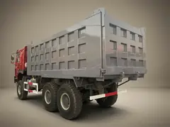 HOWO 6×6 Off-Road Dump Truck – Rear three-quarter view