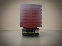 HOWO 8x4 Cargo and Box Truck – Rear view
