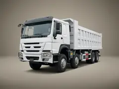 HOWO 371 8×4 Dump Truck – Front three-quarter view