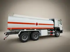 HOWO 6×4 Fuel Tanker Truck – Side tank view